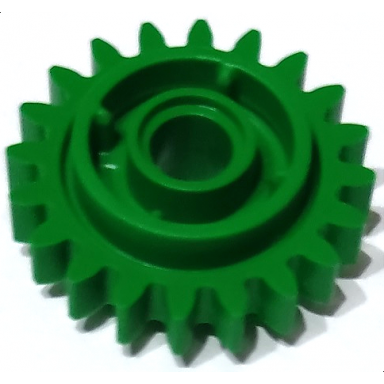 green technic gear 20 tooth with clutch on both sides