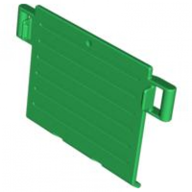 green duplo horse trailer ramp door 1 x 4 with handles