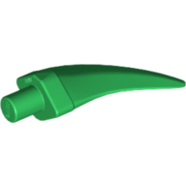 green barb claw horn tooth - medium