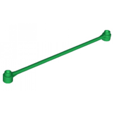 green duplo plant vine 13l with studs and stud receptacles on ends