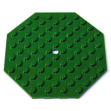 plate modified 10 x 10 octagonal with hole