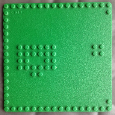green baseplate 16 x 16 with control tower set 340 stud pattern