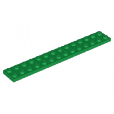 green plate 2 x 14