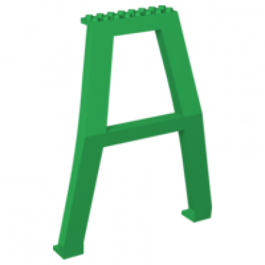 green support crane stand double - no studs on cross-brace with axle holes on top