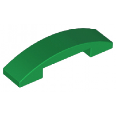 green slope curved 4 x 1 x 2 3 double