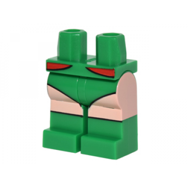 green hips and legs with leotard boots light nougat legs and red belt pattern