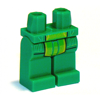 green hips and legs with lime circuitry and panel pattern