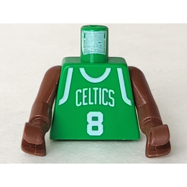 torso nba boston celtics 8 green jersey pattern brown nba arms