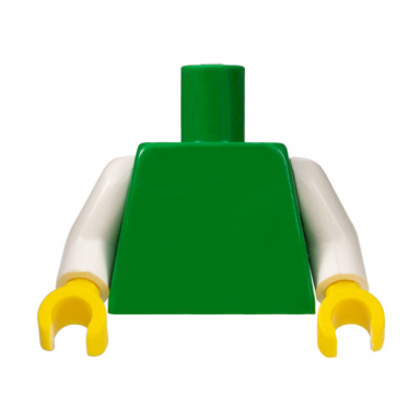 green torso plain white arms yellow hands
