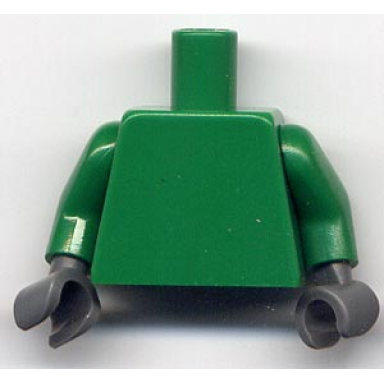 green torso plain green arms dark bluish gray hands