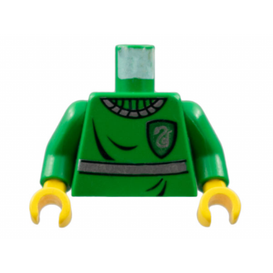 green torso harry potter quidditch slytherin pattern green arms yellow hands
