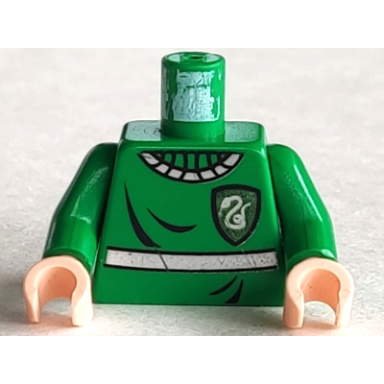 green torso harry potter quidditch slytherin pattern green arms light nougat hands