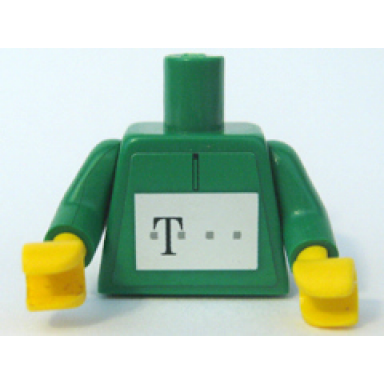 green torso german telekom green pattern stickers green arms yellow hands