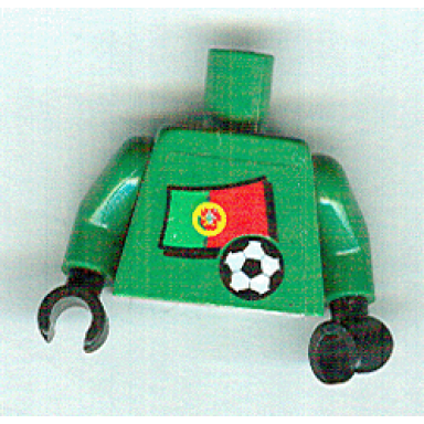 green torso soccer portuguese goalie portuguese flag sticker front white number sticker back pattern specify number in listing green arms black hands