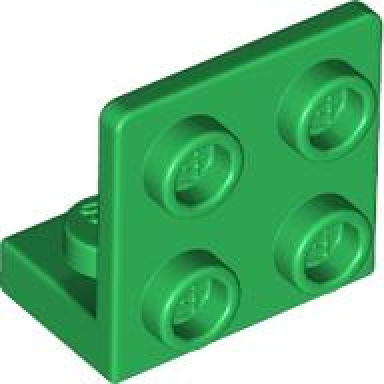 green bracket 1 x 2 - 2 x 2 inverted