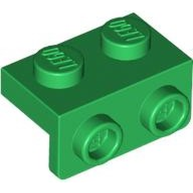 green bracket 1 x 2 - 1 x 2