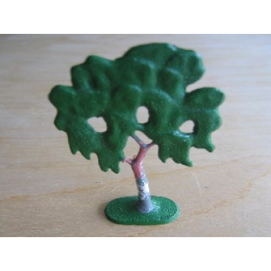 green plant tree flat birch painted with solid base