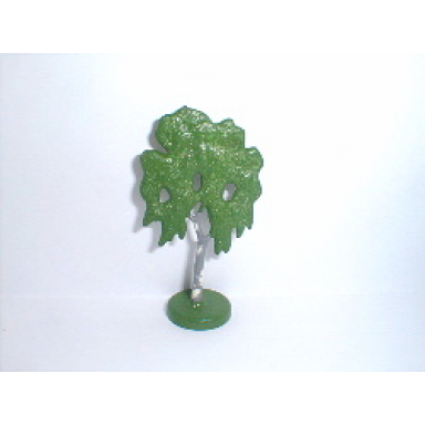 plant tree flat birch painted with hollow base
