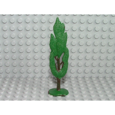 green plant tree flat cypress painted with solid base