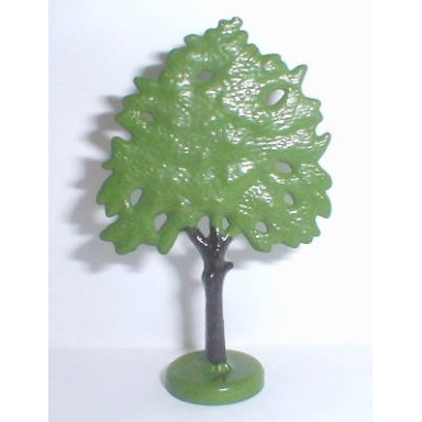 green plant tree flat oak painted with hollow base