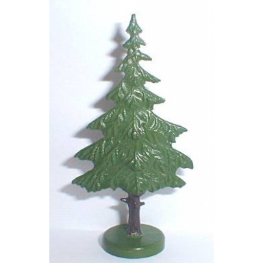green plant tree flat pine painted with hollow base