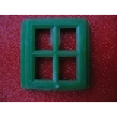 green window 4 pane for slotted bricks