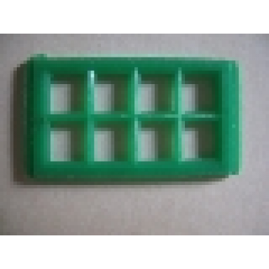 green window 8 pane for slotted bricks