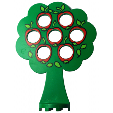 green fabuland tree with apples pattern