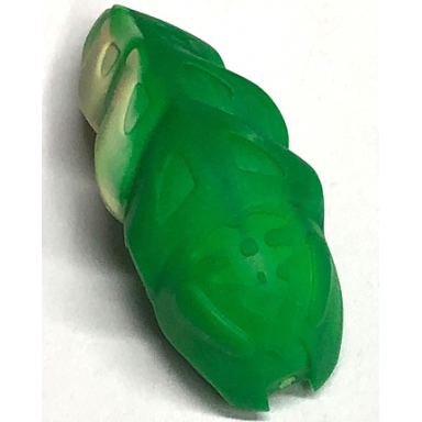 green bionicle rahkshi kraata stage 1 with marbled pattern list head color describe the rest