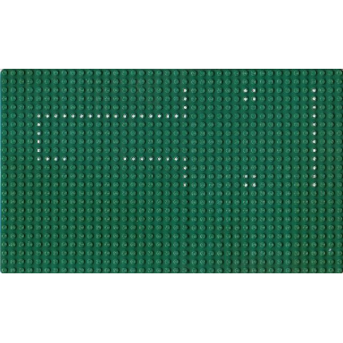 green baseplate 24 x 40 with set 370 585 dots pattern