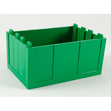 green container trunk bottom 4 x 6 x 2 1 3