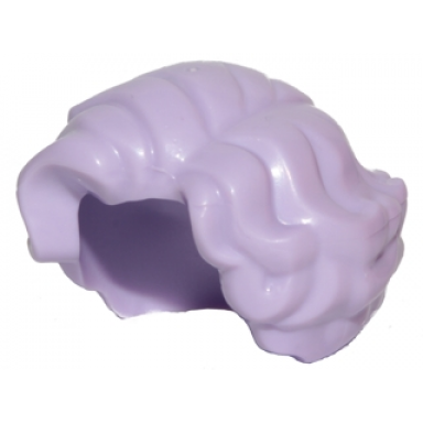 lavender minifigure hair female short wavy with side part