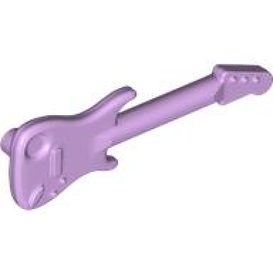 lavender minifigure utensil musical instrument guitar electric