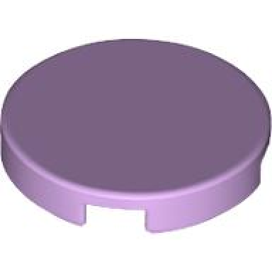 lavender tile round 2 x 2 with bottom stud holder