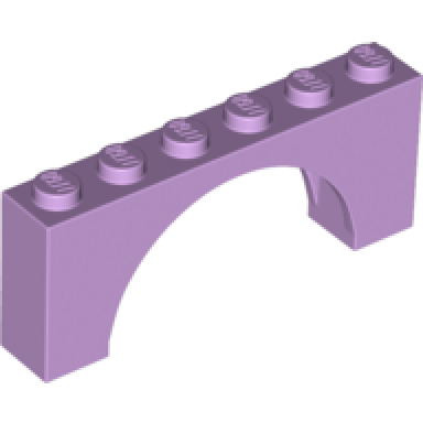 lavender arch 1 x 6 x 2 - medium thick top without reinforced underside