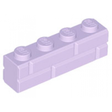 lavender brick modified 1 x 4 with masonry profile