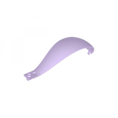 lavender panel 4 x 4 x 11 curved tapered with clip at each end