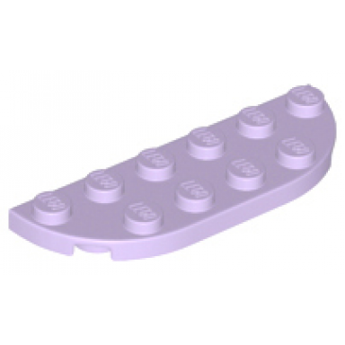 lavender plate round corner 2 x 6 double