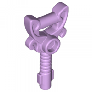 lavender minifigure utensil key ornamented with 1 stud
