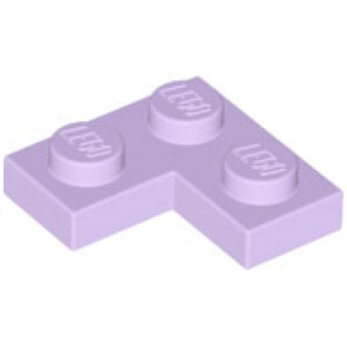 lavender plate 2 x 2 corner