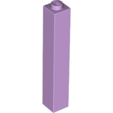lavender brick 1 x 1 x 5 - solid stud