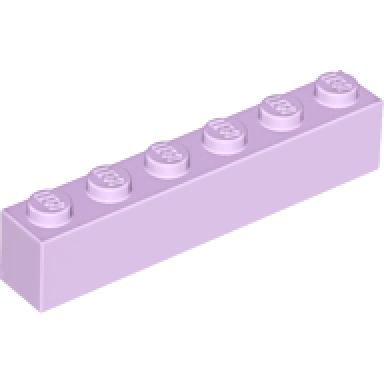 lavender brick 1 x 6