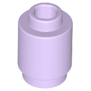 lavender brick round 1 x 1