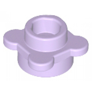 lavender plate round 1 x 1 with flower edge 4 knobs petals