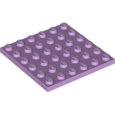 lavender plate 6 x 6