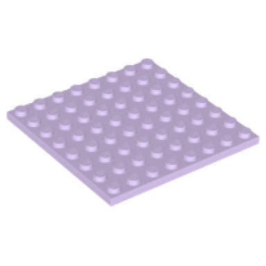 lavender plate 8 x 8
