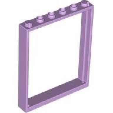 lavender window 1 x 6 x 6 flat front