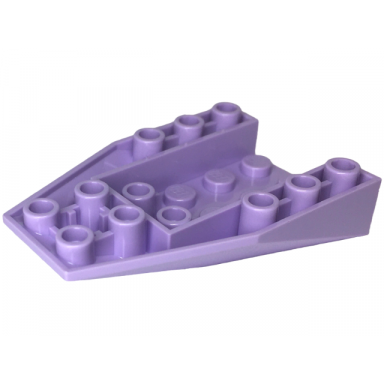 lavender wedge 6 x 4 triple inverted with connections between 4 studs