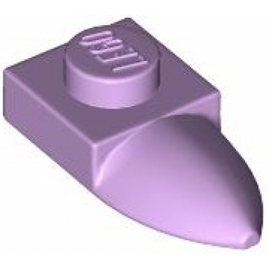 lavender plate modified 1 x 1 with tooth horizontal