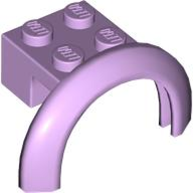 lavender vehicle mudguard 4 x 2 1 2 x 1 2 3 with arch round
